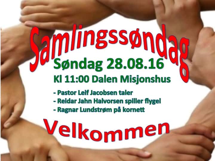 Samlingssøndag 28.08.2016