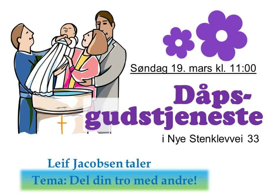 Velkommen til dåpsgudstjeneste!