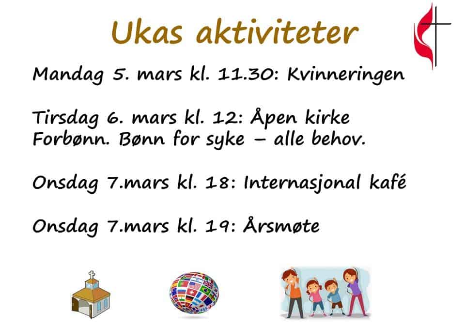 Det skjer i Metodistkirken i Arendal
