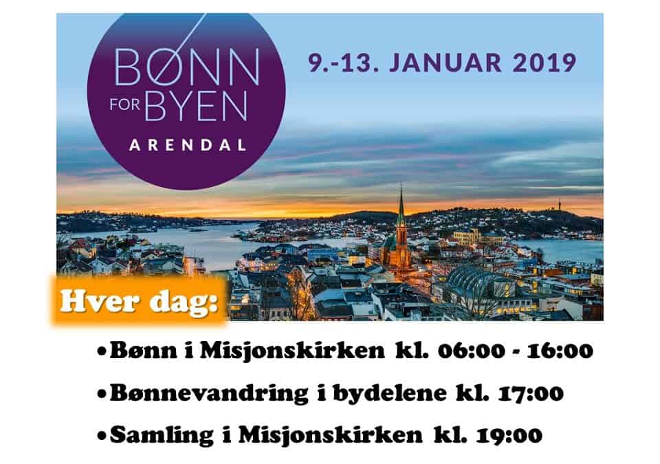 Vær med i bønn for byen vår!