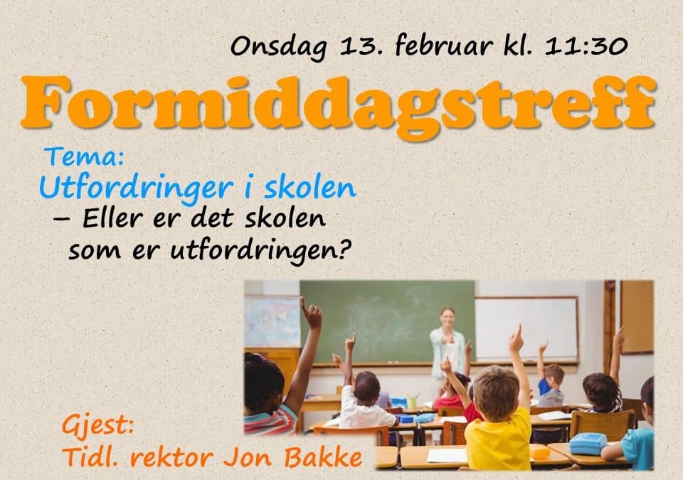 Velkommen til formiddagstreff!