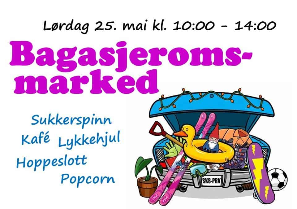 Bli med på bagasjeromsmarked til lørdag!