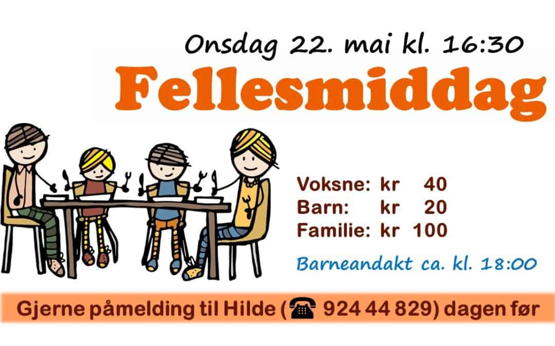 Velkommen til fellesmiddag!