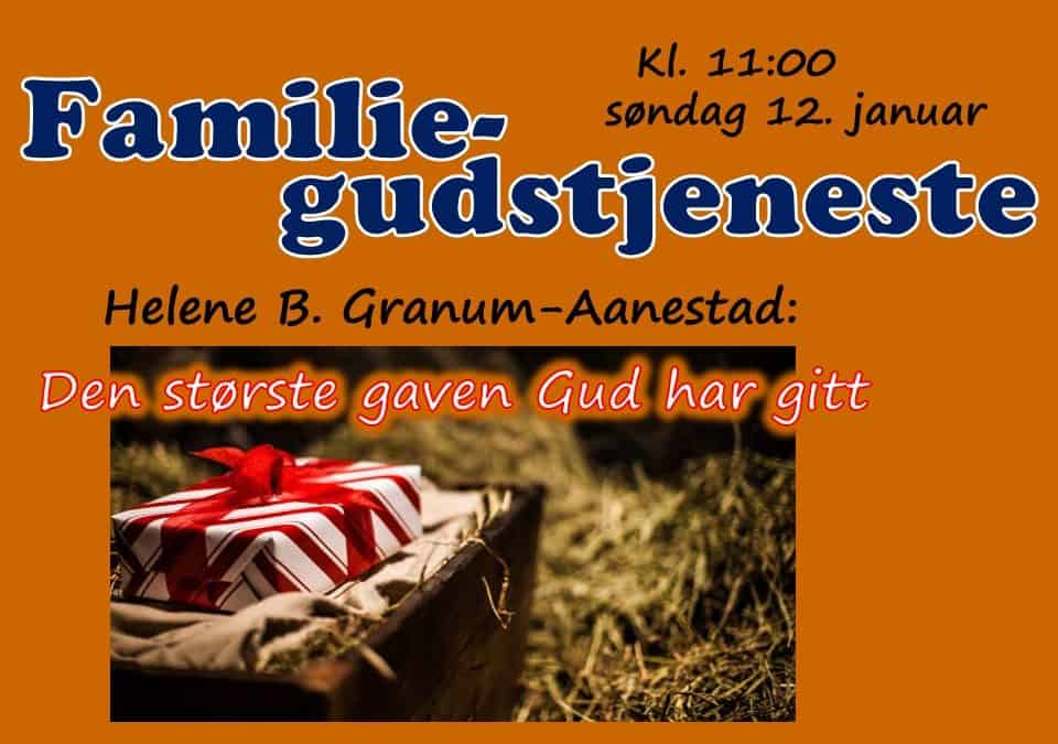 Velkommen til årets første familiegudstjeneste!