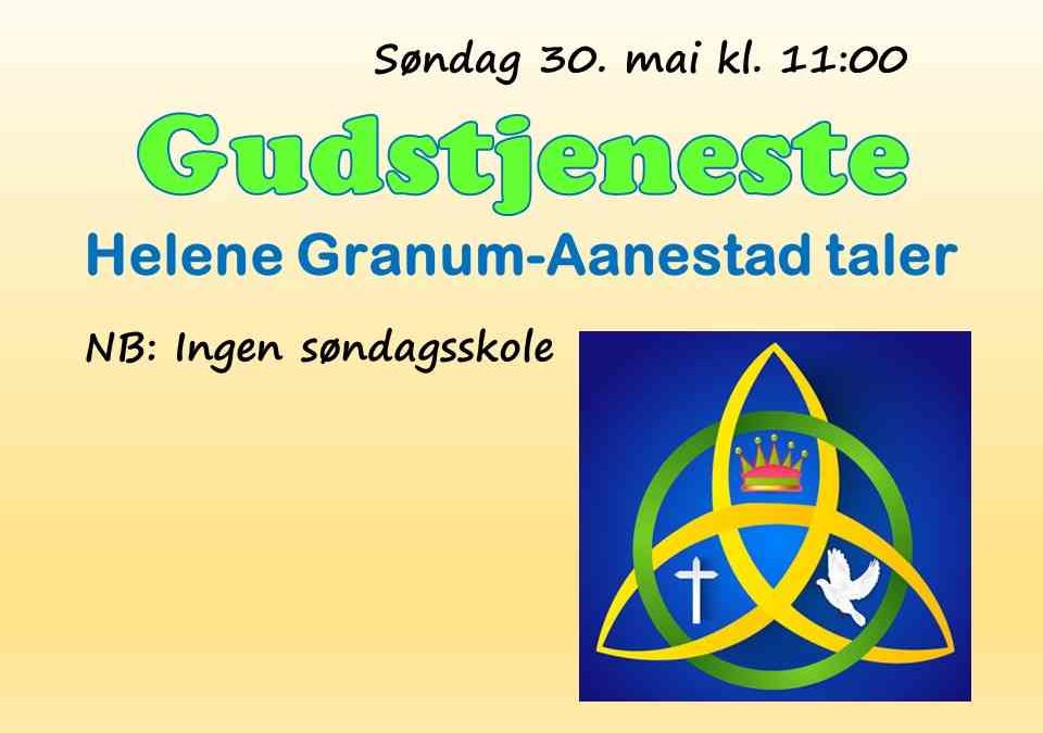 Gudstjeneste 30. mai