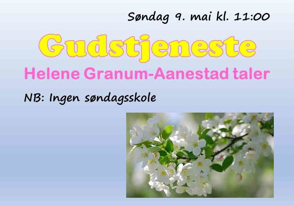 Gudstjeneste 9. mai