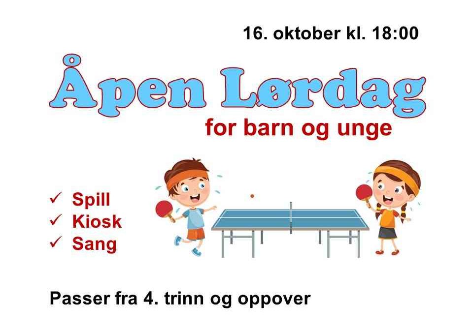 Bli med på Åpen Lørdag!