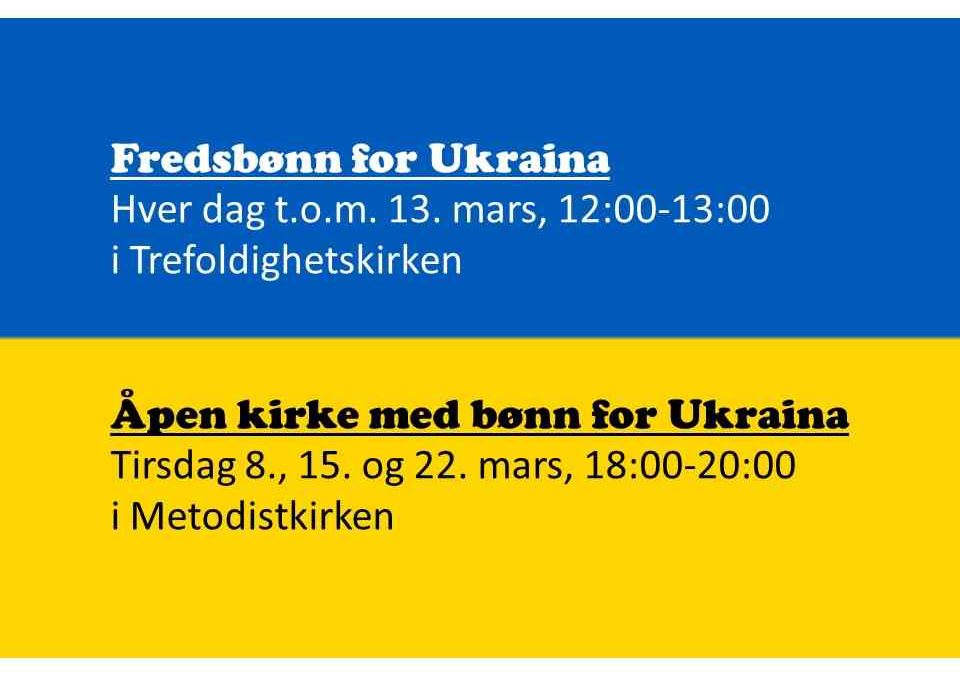 Bli med i bønn for Ukraina!